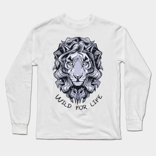 'Wild For Life' Environment Awareness Shirt Long Sleeve T-Shirt